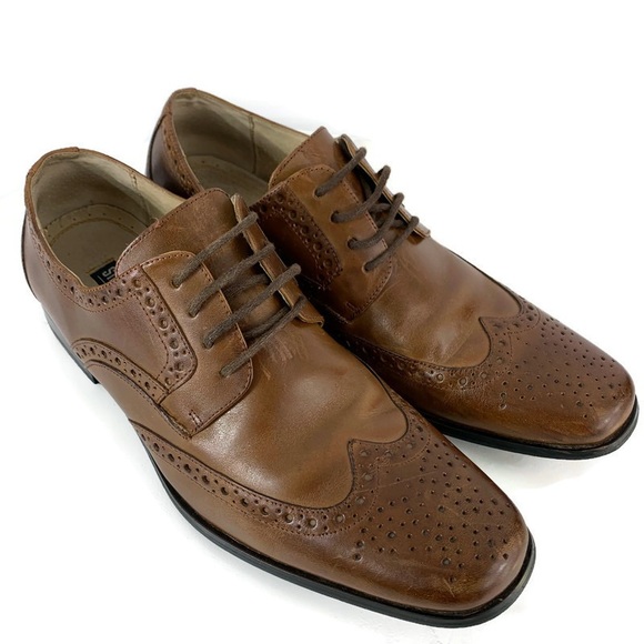 Stacy Adams Wingtip Oxford Dress Shoes Size 8M - Picture 2 of 8